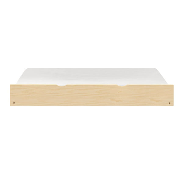 English Elm Contemporary Natural Pine Twin Bed Tall Headboard Slat Support Farmhouse Bedroom Frame B011S02459
