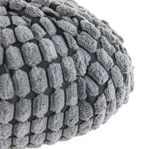 English Elm Set Of 2 Chenille Weighted Pumpkins In Soft Gray - Cozy Fall Décor For Thanksgiving & Harvest Tablescapes W2078P246681-GIGA