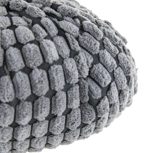 English Elm Set Of 2 Chenille Weighted Pumpkins In Soft Gray - Cozy Fall Décor For Thanksgiving & Harvest Tablescapes W2078P246681-GIGA