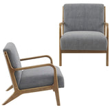 INK+IVY Novak Mid-Century Lounge Chair Set of 2 II100-0583 Grey