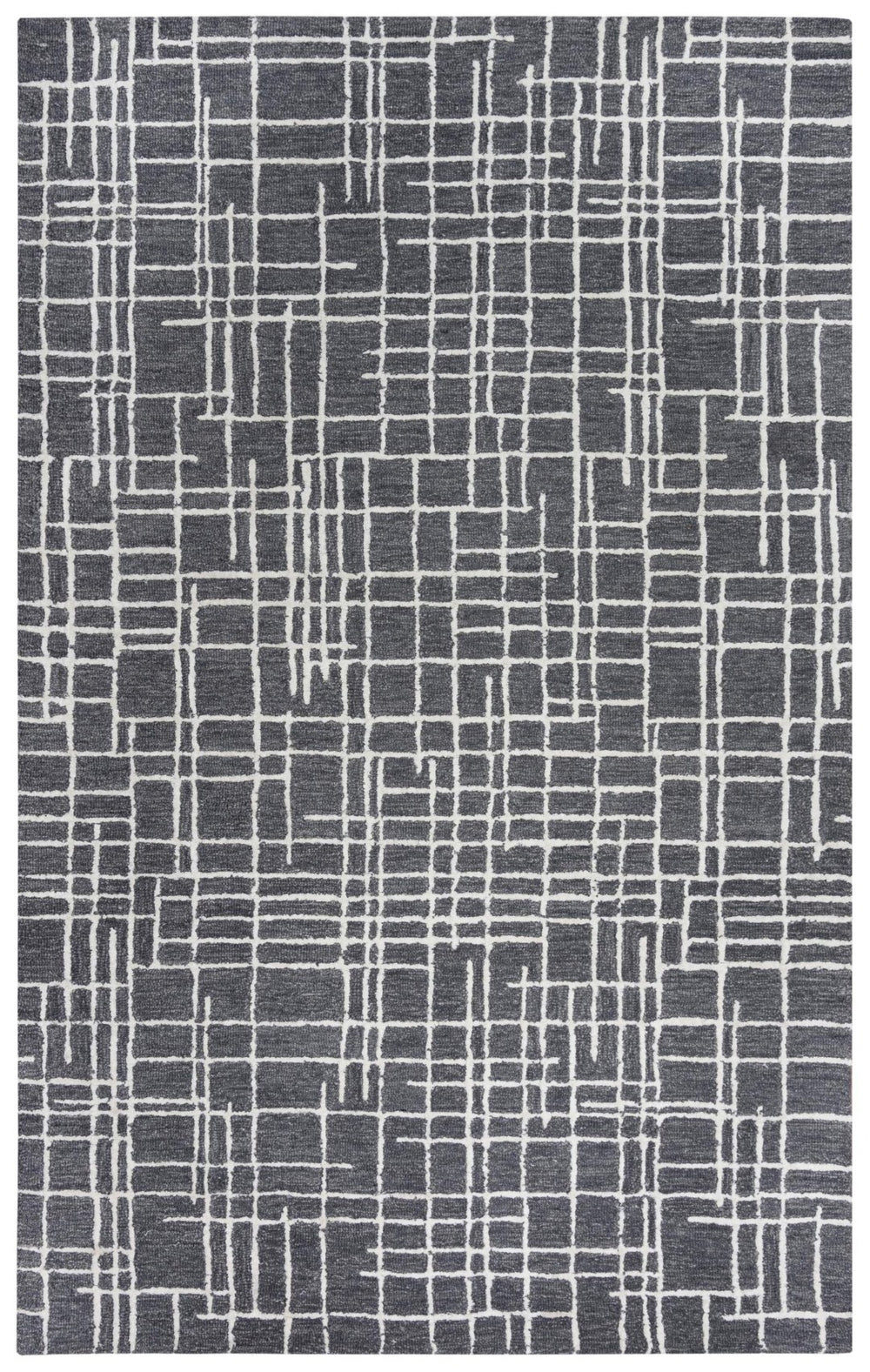 Alora Decor Classic Gray Hand-Tufted Wool-Viscose Rug — Modern Minimalist Rectangle With Soft Texture And Sheen 8'9" x 11'9" 02102110100168919