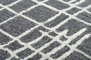 Alora Decor Classic Gray Hand-Tufted Wool-Viscose Rug — Modern Minimalist Rectangle With Soft Texture And Sheen 8'9" x 11'9" 02102110100168919