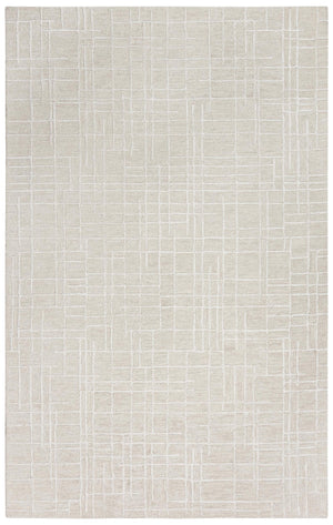 Alora Decor Classic Hand-Tufted Beige Rug With Wool-Viscose Blend, Subtle Linear Texture And Elegant Modern Charm 5' x 7'6" 02102110300370576