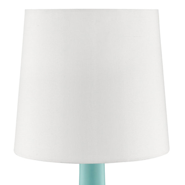 English Elm 17.25" Cheru Modern Mid-Century Touch Table Lamp – Powdered Metal Finish, 3-Way Touch-On, Sleek Decor Green B072116250