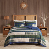 Woolrich Spruce Hill Lodge/Cabin Oversized Cotton Quilt Mini Set WR13-3042 Green