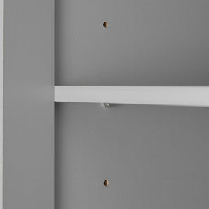 English Elm Storage Cabinet Modern Two-Door MDF Organizer with Adjustable Shelf, Anti-Tip Hardware, Durable Design Grey N725P331419E