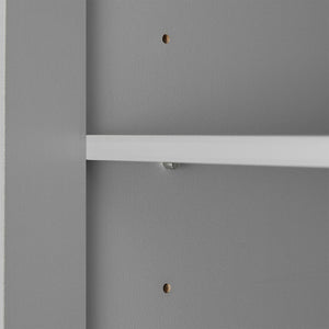 English Elm Storage Cabinet With Two Doors – Versatile Grey Mdf With Adjustable Shelf & Anti-Tip Safety Features N725P181207E-GIGA