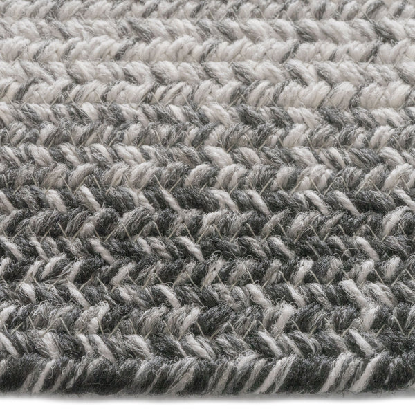 Capel Rugs Sturbridge Elegant Banded Braided Area Rug - Colonial Inspired Design With Modern All-weather Appeal Coventry Gray, Multicolor 100% Polypropylene 0223qs00240036300
