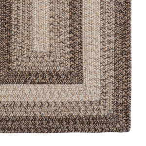 Capel Rugs Sturbridge Elegant Banded Braided Area Rug - Colonial Inspired Design With Modern All-weather Appeal Berkshire Brown, Tan 100% Polypropylene 0223qs00200030700