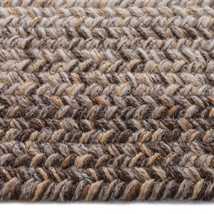 Capel Rugs Sturbridge Elegant Banded Braided Area Rug - Colonial Inspired Design With Modern All-weather Appeal Berkshire Brown, Tan 100% Polypropylene 0223qs00200030700