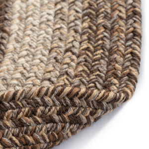 Capel Rugs Sturbridge Elegant Banded Braided Area Rug - Colonial Inspired Design With Modern All-weather Appeal Berkshire Brown, Tan 100% Polypropylene 0223vs03000500700
