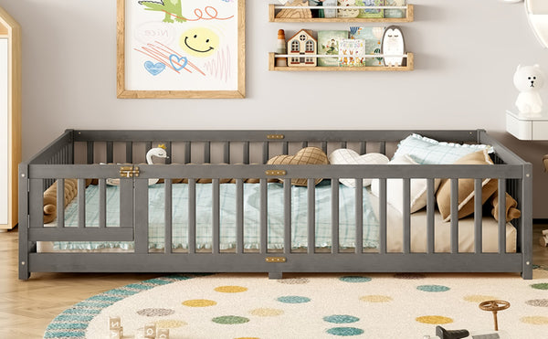 English Elm Twin Xl White Iron Loft Bed with Guardrails and Ladder for Dorm or Teen Room W1580P433579
