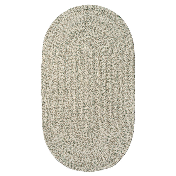 Capel Rugs Stockton Textured Polypropylene Area Rug - Traditional Style With Easy Care & All Weather Performance Light Green, Ivory 100% Polypropylene 0224vs00240800225