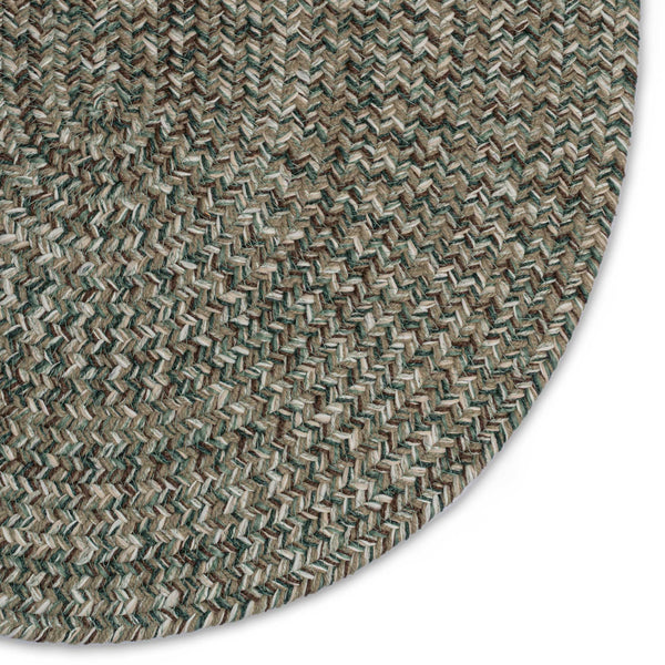 Capel Rugs Stockton Textured Polypropylene Area Rug - Traditional Style With Easy Care & All Weather Performance Medium Green 100% Polypropylene 0224vs03000500250