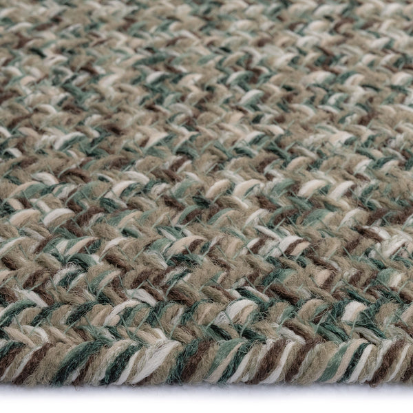 Capel Rugs Stockton Textured Polypropylene Area Rug - Traditional Style With Easy Care & All Weather Performance Medium Green 100% Polypropylene 0224vs03000500250