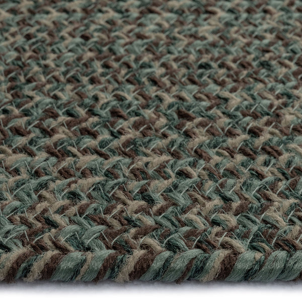 Capel Rugs Stockton Textured Polypropylene Area Rug - Traditional Style With Easy Care & All Weather Performance Dark Green 100% Polypropylene 0224vs00240800275