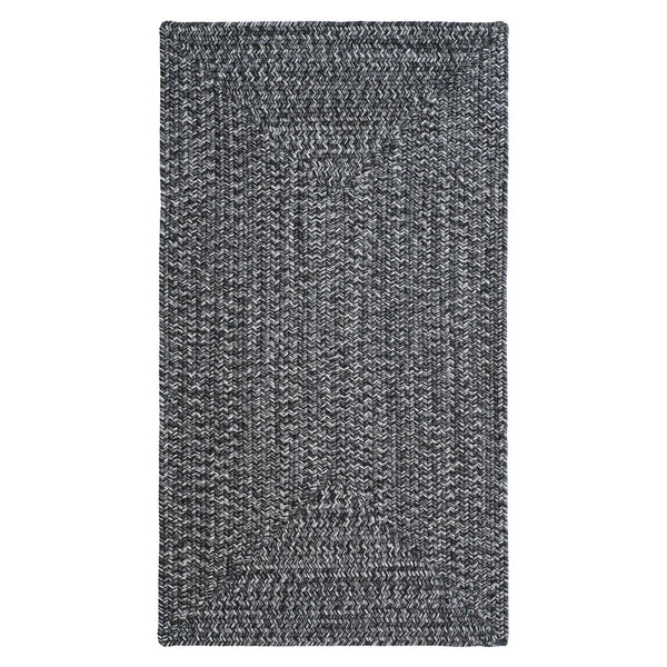 Capel Rugs Stockton Textured Polypropylene Area Rug - Traditional Style With Easy Care & All Weather Performance Dark Gray 100% Polypropylene 0224qs00360036375