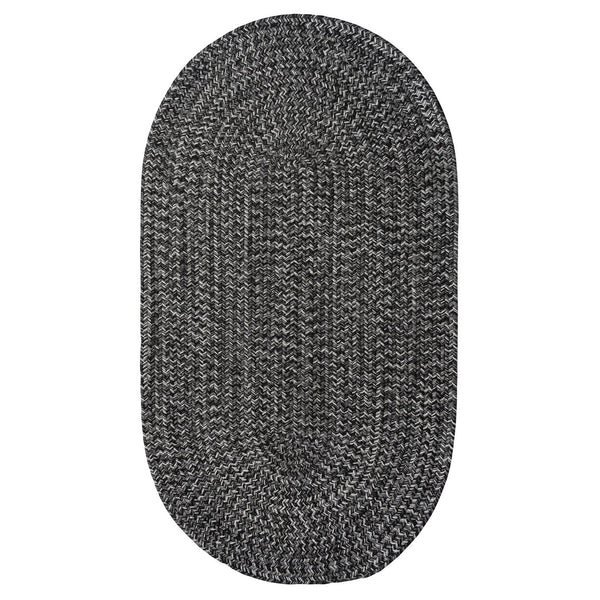 Capel Rugs Stockton Textured Polypropylene Area Rug - Traditional Style With Easy Care & All Weather Performance Dark Gray 100% Polypropylene 0224vs00240036375