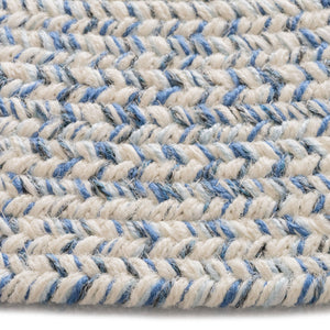 Capel Rugs Stockton Textured Polypropylene Area Rug - Traditional Style With Easy Care & All Weather Performance Light Blue, Ivory 100% Polypropylene 0224cs0036425