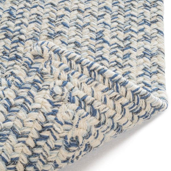Capel Rugs Stockton Textured Polypropylene Area Rug - Traditional Style With Easy Care & All Weather Performance Light Blue, Ivory 100% Polypropylene 0224qs00270048425