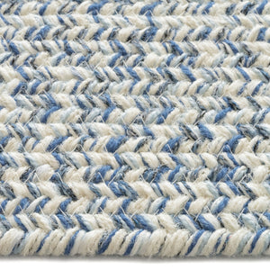 Capel Rugs Stockton Textured Polypropylene Area Rug - Traditional Style With Easy Care & All Weather Performance Light Blue, Ivory 100% Polypropylene 0224qs00200030425
