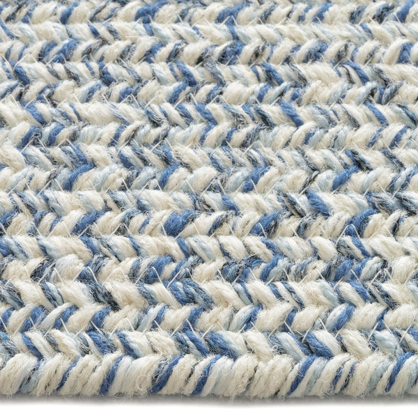 Capel Rugs Stockton Textured Polypropylene Area Rug - Traditional Style With Easy Care & All Weather Performance Light Blue, Ivory 100% Polypropylene 0224qs00200030425
