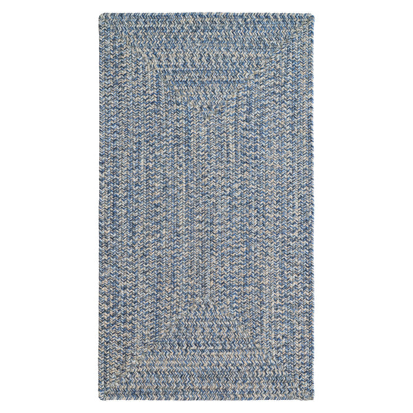 Capel Rugs Stockton Textured Polypropylene Area Rug - Traditional Style With Easy Care & All Weather Performance Medium Blue 100% Polypropylene 0224qs00240800450