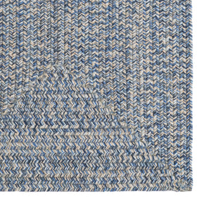 Capel Rugs Stockton Textured Polypropylene Area Rug - Traditional Style With Easy Care & All Weather Performance Medium Blue 100% Polypropylene 0224qs00240800450