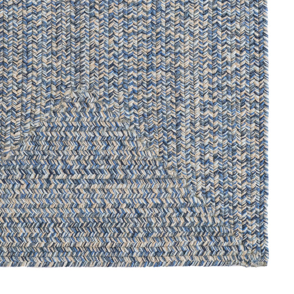Capel Rugs Stockton Textured Polypropylene Area Rug - Traditional Style With Easy Care & All Weather Performance Medium Blue 100% Polypropylene 0224qs00240800450