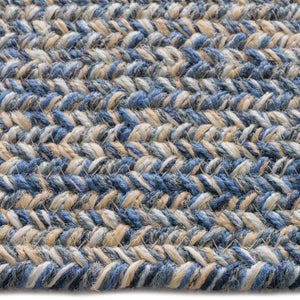 Capel Rugs Stockton Textured Polypropylene Area Rug - Traditional Style With Easy Care & All Weather Performance Medium Blue 100% Polypropylene 0224qs00240036450