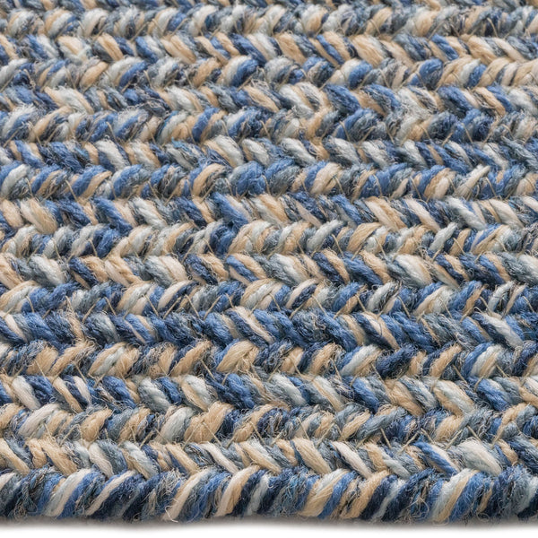 Capel Rugs Stockton Textured Polypropylene Area Rug - Traditional Style With Easy Care & All Weather Performance Medium Blue 100% Polypropylene 0224qs00240036450