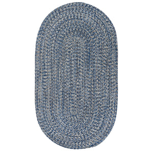 Capel Rugs Stockton Textured Polypropylene Area Rug - Traditional Style With Easy Care & All Weather Performance Medium Blue 100% Polypropylene 0224vs00270048450