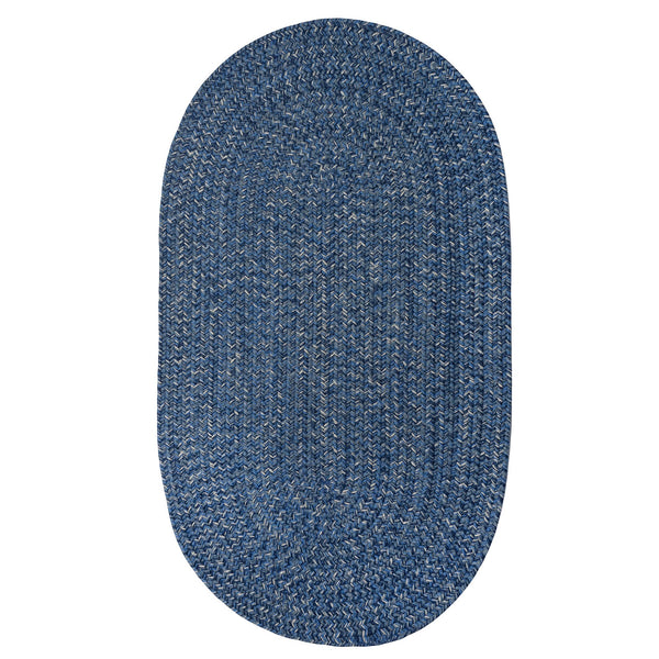 Capel Rugs Stockton Textured Polypropylene Area Rug - Traditional Style With Easy Care & All Weather Performance Dark Blue 100% Polypropylene 0224vs00200030475