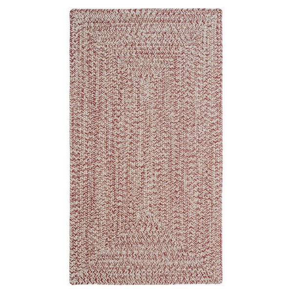 Capel Rugs Stockton Textured Polypropylene Area Rug - Traditional Style With Easy Care & All Weather Performance Light Red, Ivory 100% Polypropylene 0224qs00270048525