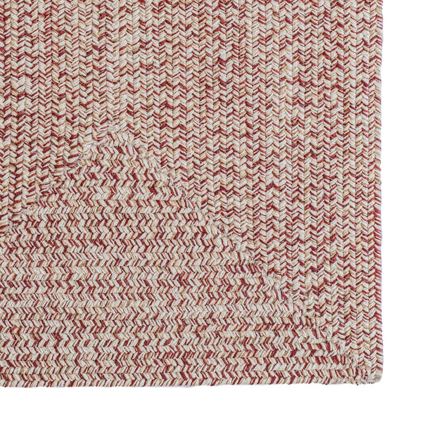 Capel Rugs Stockton Textured Polypropylene Area Rug - Traditional Style With Easy Care & All Weather Performance Light Red, Ivory 100% Polypropylene 0224qs00240800525