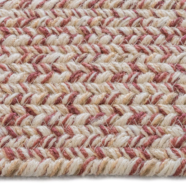 Capel Rugs Stockton Textured Polypropylene Area Rug - Traditional Style With Easy Care & All Weather Performance Light Red, Ivory 100% Polypropylene 0224qs00240800525