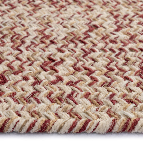 Capel Rugs Stockton Textured Polypropylene Area Rug - Traditional Style With Easy Care & All Weather Performance Light Red, Ivory 100% Polypropylene 0224vs03000500525
