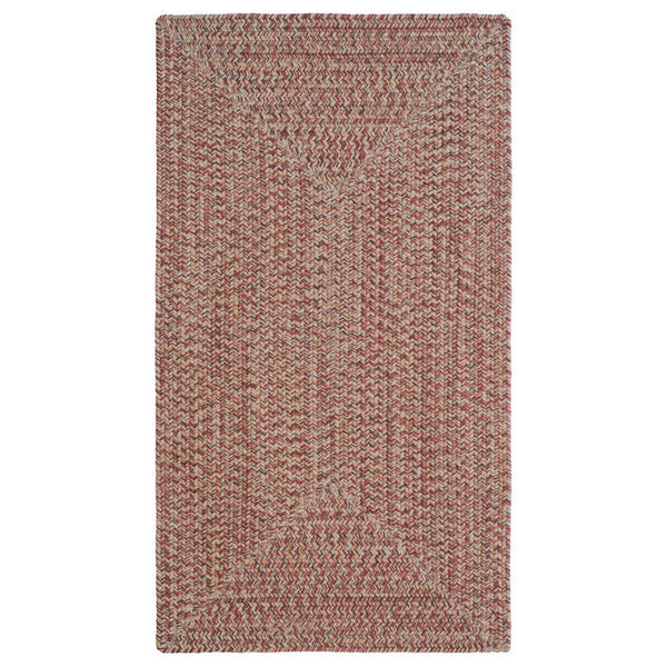 Capel Rugs Stockton Textured Polypropylene Area Rug - Traditional Style With Easy Care & All Weather Performance Medium Red 100% Polypropylene 0224qs00240036550
