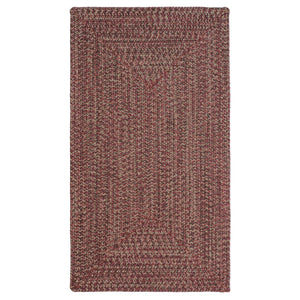 Capel Rugs Stockton Textured Polypropylene Area Rug - Traditional Style With Easy Care & All Weather Performance Dark Red 100% Polypropylene 0224qs00360036575