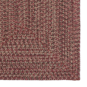 Capel Rugs Stockton Textured Polypropylene Area Rug - Traditional Style With Easy Care & All Weather Performance Dark Red 100% Polypropylene 0224qs00240800575