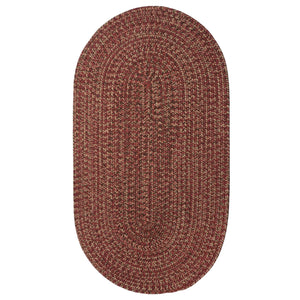 Capel Rugs Stockton Textured Polypropylene Area Rug - Traditional Style With Easy Care & All Weather Performance Dark Red 100% Polypropylene 0224vs03000500575