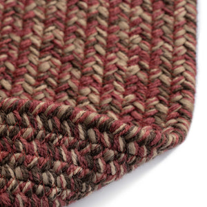 Capel Rugs Stockton Textured Polypropylene Area Rug - Traditional Style With Easy Care & All Weather Performance Dark Red 100% Polypropylene 0224vs00240036575