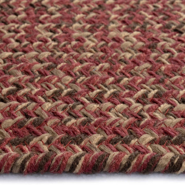 Capel Rugs Stockton Textured Polypropylene Area Rug - Traditional Style With Easy Care & All Weather Performance Dark Red 100% Polypropylene 0224vs03000500575