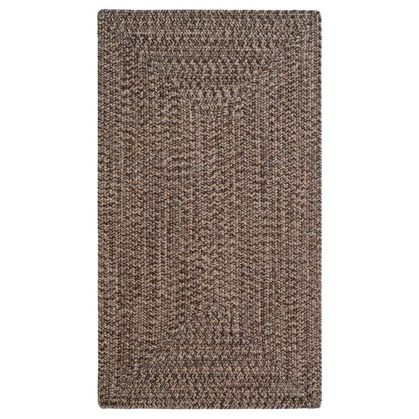 Capel Rugs Stockton Textured Polypropylene Area Rug - Traditional Style With Easy Care & All Weather Performance Dark Brown, Tan 100% Polypropylene 0224qs00240800775