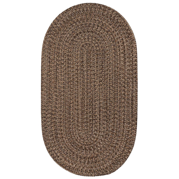 Capel Rugs Stockton Textured Polypropylene Area Rug - Traditional Style With Easy Care & All Weather Performance Dark Brown, Tan 100% Polypropylene 0224vs00240036775