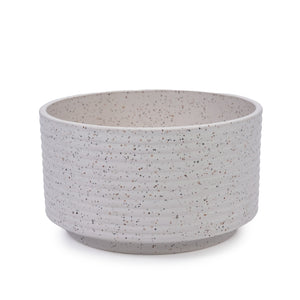English Elm 2 Pieces Ceramic Flowerpot Set - Elegant Milk White Planters Perfect For Indoor & Outdoor Décor W3273P322550