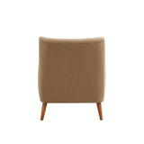 Christopher Knight Home® - Noble House - - Modern Wingback Lounge Chair - Stylish Design, Soft Fabric, Solid Wood Legs, Durable Frame,Brown