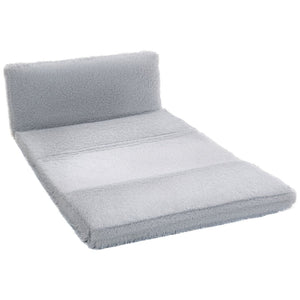 English Elm Bean Bag Plush Folding Floor Sofa with Foam Core for Lounging or Guest Sleeping T3971P390231