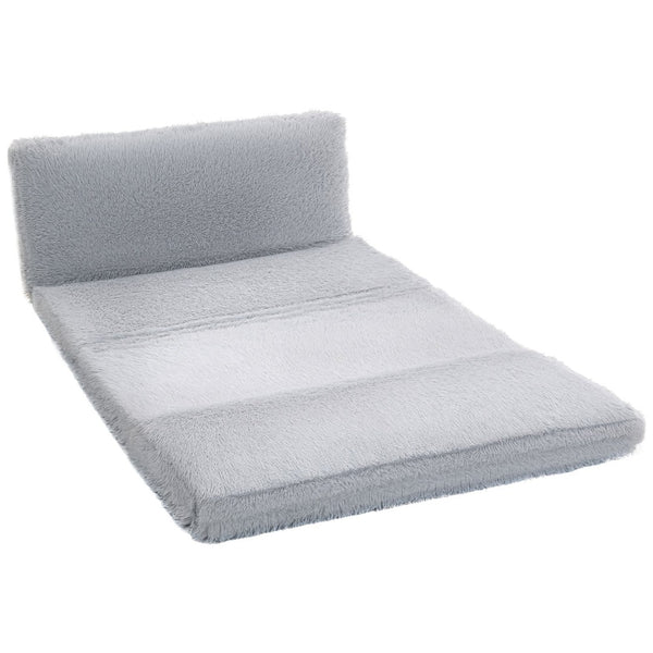 English Elm Bean Bag Plush Folding Floor Sofa with Foam Core for Lounging or Guest Sleeping T3971P390231