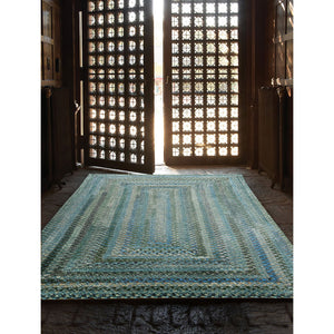 Capel Rugs Synergy Captivating Harmony: Plush Cotton Chenille Inspired By Morning Skies In Elegant Tones Misty Sage, Green 95% Cotton,5% Polyester 0225qs03000500220
